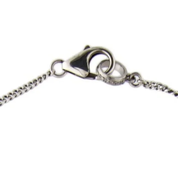 SHERYL LOWE STERLING SILVER 0.49 CTW DIAMOND CROSS DOME PENDANT NECKLACE